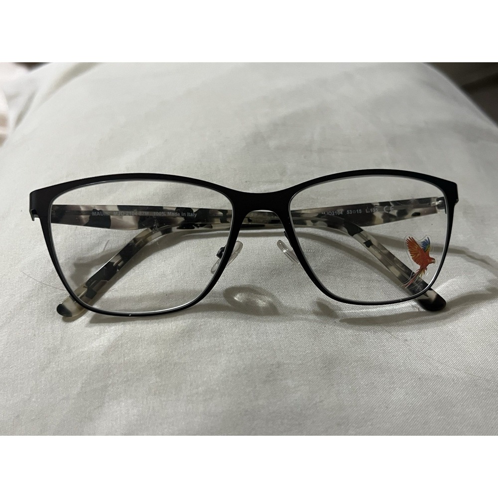 Maui Jim MJO2104-87M Brown Metal Square Eyeglasses 53-15 135 Italy